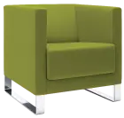 VELA - 1V, křeslo, látka VX EV 20 - látka zelená